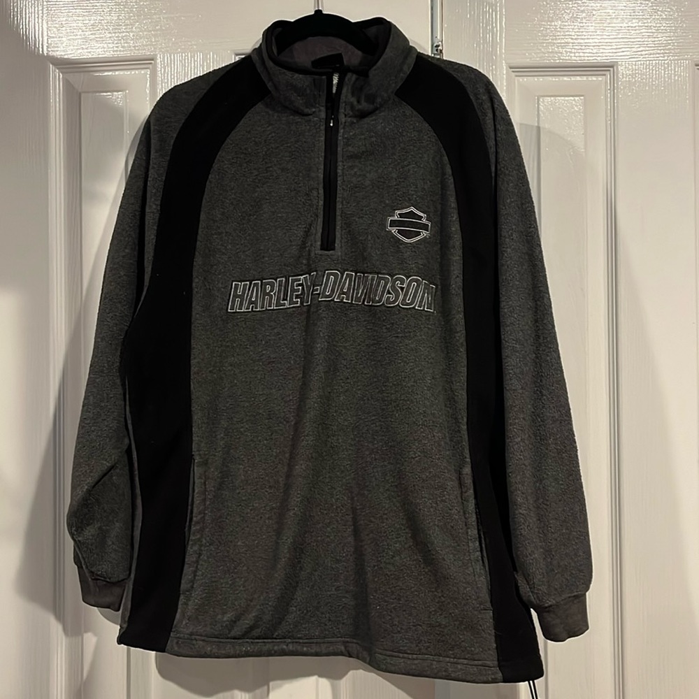 Harley Davidson 1/4 zip fleece
